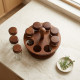 Rotating Glass Jar Set - 8 Pcs